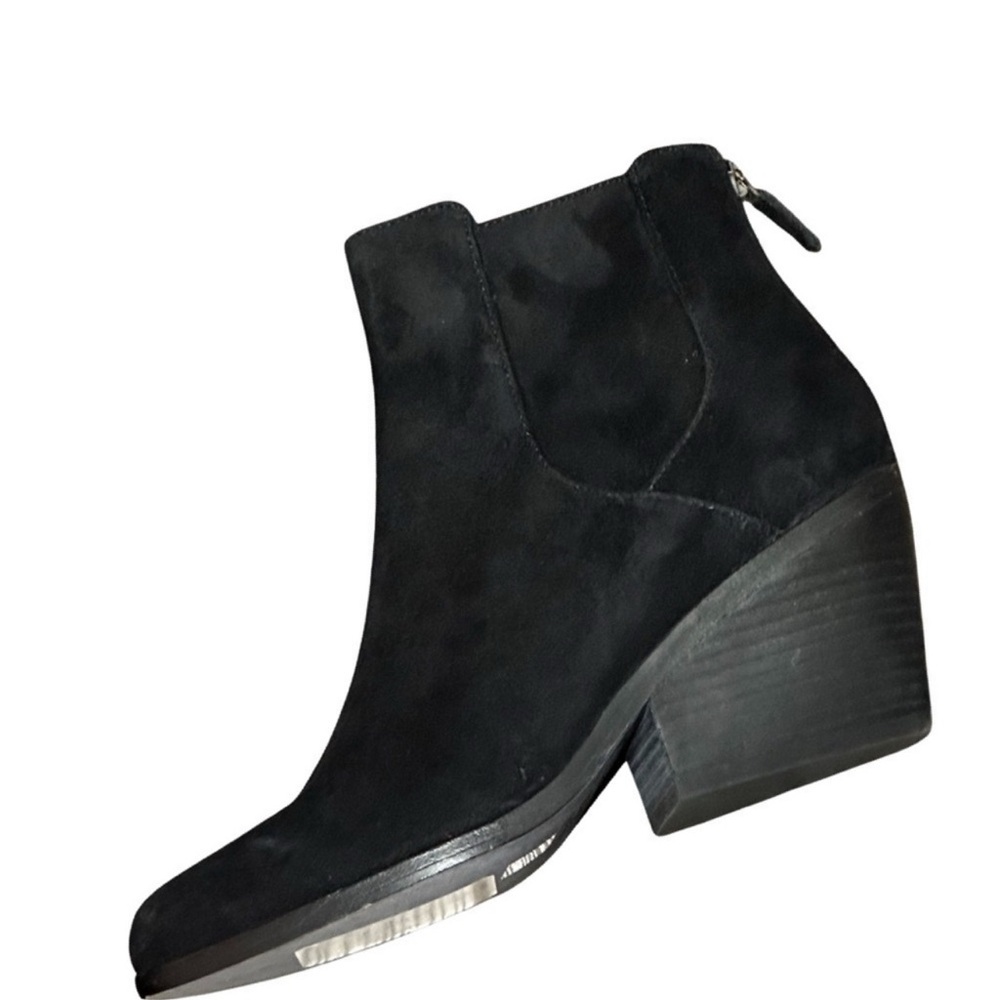 Women's Black Suede Ankle Boots